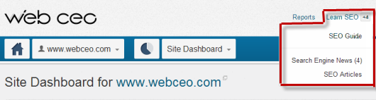 Learn SEO with Web CEO Online