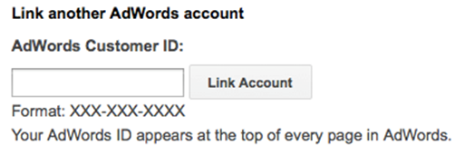 link-adwords-account