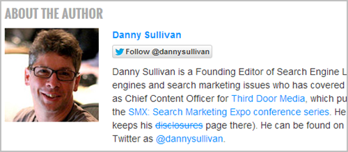 Danny Sullivan author rank