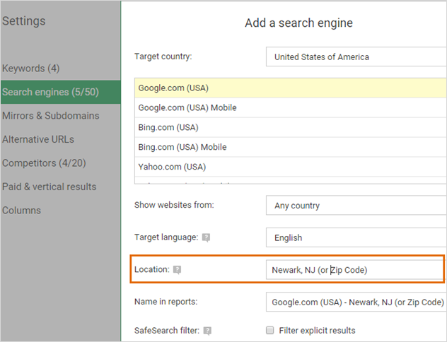 webceo-rank-tracking-tool-settings