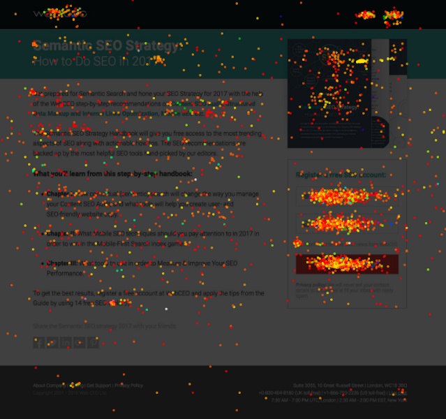 Online heat map generator