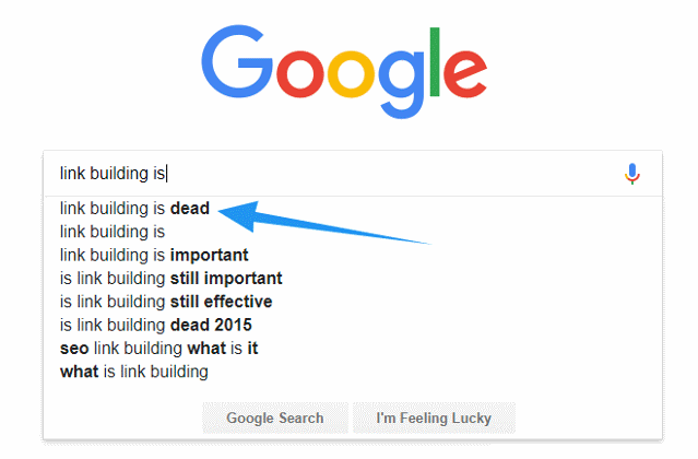 Link building is dead?